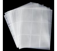540 Pockets Trading Card Protector Sleeves, 30 Sheets 9-Pocket Card Holder Pages for Game Sports MTG, TCG, Baseball Standard Cards Supplies OS22030