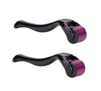 540 Titanium Microneedle Derma Roller Skin Care for Face Facial Wrinkles Hair Loss Stretch Marks Hair Regrowth Micro Needles Professional Microneedling Derma Needling Kit with Case (2 Stück 1,0mm)