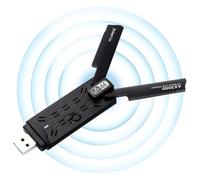 5400mbps WiFi Dongle | 3.0 WiFi 6E Adapter | USB Network | Wireless Gigabit with Network Card Tri-Band 2.4G/5G/6G WPA3 Encryption | Receiver External Antenna | Support Windows 11/10