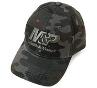 540Brands M&P by Smith & Wesson Officially Licensed Men’s Baseball Hat, Adjustable Dark Camo with Emobroidered Logo, Camo/Grey, M