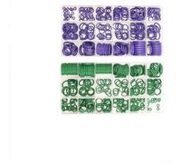 540pcs AC O-Ring Assortment Nitrile Rubber Seals | 32 metric sizes included, OD 4mm to 50mm, various thicknesses, fits most auto AC systems, organised box