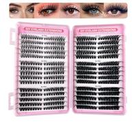 540Pcs Clusters-Lashes 30pro+40pro+50pro+60pro+80pro+100pro Lash Clusters Mixed 8-16mm, D Curl Eyelashes-Individual DIY at Home for Beginner