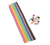 540pcs Colored Origami Star Strips Paper Set for DIY School Teaching