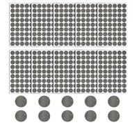 540pcs Screw Hole Stickers, Waterproof 21mm Wood Texture Screw Hole Covers Caps to Beautify Grey Oak Wooden Furniture, White Light to Dark Grey Black, 10Colors (PC893)