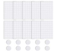 540pcs Screw Hole Stickers, Waterproof 21mm Wood Texture Screw Hole Covers Caps to Beautify Grey Oak Wooden Furniture, White Light to Dark Grey Black, 10Colors (White)