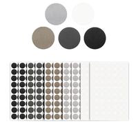 540pcs Self-Adhesive Screw Hole Covers Stickers 21mm Textured PVC Screw Head Covers Caps Stickers for Wood Furniture Cabinet Shelve(10 Sheet,5 Colour)