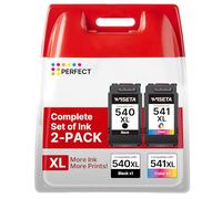 540XL 541XL Twin Pack Replacement for Canon PG-540XL CL-541XL Ink Cartridges for 540 Black and 541 Colour Ink Cartridges for Canon Pixma TS5150 TS5151 TS5100 MG3600 MG3650 MG3650s MG4250
