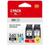 540XL 541XL Twin Pack Replacement for Canon PG-540XL CL-541XL Ink Cartridges for 540 Black and 541 Colour Ink Cartridges for Canon Pixma TS5150 TS5151 TS5100 MG3600 MG3650 MG3650s MG4250