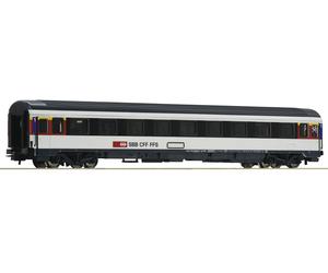 54166 The Roco Ho Railway Carriage SBB Cff Ffs Eurocity Trays 1a CL Illuminated