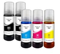 544 DYE INK T544 Color Compatible Bottle Water Based Refill Tinta For Printer Supplies Compatible With L3210 L3110 L3150 L3250(5pcs)