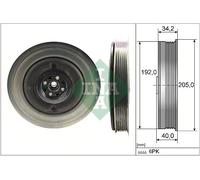 INA 544 0504 10 Crankshaft pulley