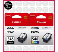 545 Black / 546 Colour Ink Cartridges - For Canon TS3350 / TS3150