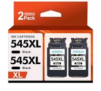 PG-545XL Ink Cartridges, 2 Black, Combo Pack Compatible for Canon 545 546 XL for Pixma MG3050 MG2500 MG2550S TS3150 MG2555S TR4550 TR4551 TS3151 MG2950 MX490 MX495 iP2850 MG3053 MG2900 MG2555