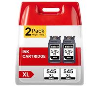 545XL Ink Cartridges Black Replacement for Canon 545 Black Ink Cartridges XL PG545XL PG-545XL PG545 PG-545 XL for Canon Pixma TS3150 MG3050 TR4550 TS3350 MG2950 TR4551 TS3355 Packing May Vary