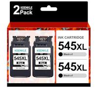 PG-545XL Ink Cartridges, 2 Black, Combo Pack Compatible for Canon 545 546 XL for Pixma MG3050 MG2500 MG2550S TS3150 MG2555S TR4550 TR4551 TS3151 MG2950 MX490 MX495 iP2850 MG3053 MG2900 MG2555