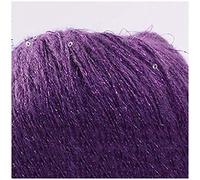 546.81yds 50g/Ball Summer Ice Silk Mercerized Yarn Special Sequin Yarn DIY Hand Woven Rag Doll Knitting Wool Blanket(12)