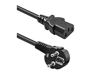 54621 cable 3G1mm² PVC 2m with grounding black 230V core: Cu QOLTEC