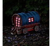 54cm Multicoloured Resin Solar Powered Fairy House (caravan) Marco Paul Multi One Size
