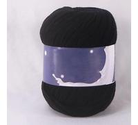 54Colors can Choose- 1 Roll 50g/roll 3Ply Crochet Knitting Milk Cotton Yarn for DIY Crafts Handmade Project (Black)