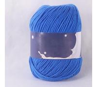54Colors can Choose- 1 Roll 50g/roll 3Ply Crochet Knitting Milk Cotton Yarn for DIY Crafts Handmade Project (Royal Blue)