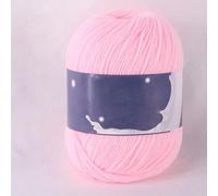 54Colors can Choose- 1 Roll 50g/roll 3Ply Crochet Knitting Milk Cotton Yarn for DIY Crafts Handmade Project (Light Pink)