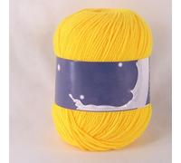 54Colors can Choose- 1 Roll 50g/roll 3Ply Crochet Knitting Milk Cotton Yarn for DIY Crafts Handmade Project (Yellow)