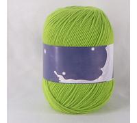 54Colors can Choose- 1 Roll 50g/roll 3Ply Crochet Knitting Milk Cotton Yarn for DIY Crafts Handmade Project (Autumn Green)
