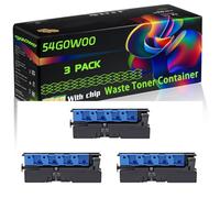 54G0W00 Compatible for Lexmark Waste Toner Container with Chip CS921de CS923de CX920de CX921de CX922de CX923dte CX923dxe CX924dte Printers (3 Pack Black)