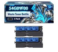 54G0W00 Waste Toner Bottle Compatible for Lexmark CS921de CS923de CX920DE CX921de CX922de CX923dte CX923dxe CX924dte CX924dxe MS911de Printers, With Chip Large Capacity 90000 Pages (2-Pack Black)