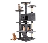 54In Cat Tree Tower for Indoor Cats,Multi-Level Furniture Activity Center with Scratching Posts Stand House Condo Funny Toys Kittens Pet Play House