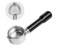 54mm 3-Ear Bottomless Portafilter for 870/880 Espresso Machines - Stainless Steel Filter Basket Having Well-Designed Handle Compatible with 8 Series(Black)
