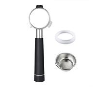 54mm 3 Ears Bottomless Portafilter with Stainless Steel Coffee Filter Coffee Machine for Coffee Coffee Machine (Black #-3)