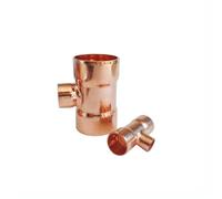 54mm 67mm to 15 16 22 28 42mm ID Reducing Tee 3 Ways 99.9% Copper End Feed Solder Plumbing Fitting for Air Condition(67mmx22mmx67mm)