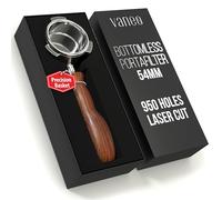 54mm Bottomless Portafilter 18-21g Precision Basket with 950 Laser-Cut Holes for High Extraction Compatible for Breville Barista Express, Pro, Touch, Impress, Bambino, Bambino Plus and Infuser