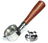 54mm Bottomless Portafilter, 2-in-1 Bottomless Portafilter for Sage Breville 8 Series Barista Express Pro Plus Touch Bambino Plus, w/Double Spout Adapter