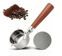 54mm Bottomless Portafilter 3 Ear for Breville Barista Express 870/875/878 | sage bottomless portafilter 54mm with Puck Screen & Dosing Funnel, Solid Wood Handle Sage Barista Pro 878 Replacement Parts