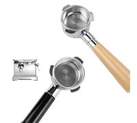 54mm Bottomless Portafilter,Compatible for Breville,Compatible for Sage,870 878 880 Replacement Filter Basket Naked Handle Barista Accessories Cafe Tools(S Dosing Ring)