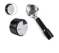 54mm Bottomless Portafilter,Compatible for Breville,Compatible for Sage,870 878 880 Replacement Filter Basket Naked Handle Barista Accessories Cafe Tools(Set of 54MM B)