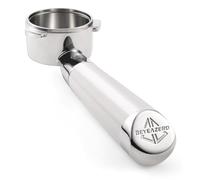 54mm Bottomless Portafilter Set - Includes Precision Filter Basket, Puck Screen & Stand - Compatible with Breville Barista Express, Barista Pro & 54mm Breville Machines, White