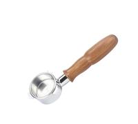 54mm Coffee Bottomless Portafilter Wooden Handle Coffee Filter,Compatible for Breville,880/870/850 Eusable Coffee Extraction Accessories(Type 3)