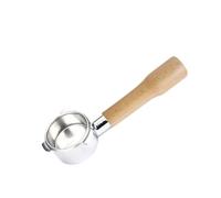 54mm Coffee Bottomless Portafilter Wooden Handle Coffee Filter,Compatible for Breville,880/870/850 Eusable Coffee Extraction Accessories(Type 2)