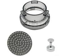 54mm Coffee Grounds Collector For Ring with Magnetic Drip Mesh Screen | Transparent PC+ABS Distributor Accessory Compatible with For Breville 878 880 860 840 and For Sage Espresso(A)