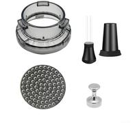 54mm Coffee Grounds Collector For Ring with Magnetic Drip Mesh Screen | Transparent PC+ABS Distributor Accessory Compatible with For Breville 878 880 860 840 and For Sage Espresso(B)