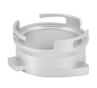 54mm Coffee Portafilter Dosing Funnel Aluminum Alloy Rotatable Dosing Funnel For Barista Express Pro Touch Bambino Plus Infuser Duo Temp Pro (Silver)