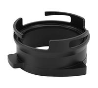 54mm Coffee Portafilter Dosing Funnel Aluminum Alloy Rotatable Dosing Funnel For Barista Express Pro Touch Bambino Plus Infuser Duo Temp Pro (Black)