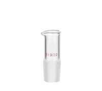 54mm Height Borosilicate Glass Pour Out Adapter with 19/22 Ground Inner Joint, Lab Glassware