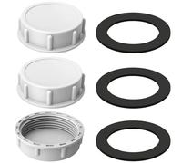 54mm Plastic Pipe End Caps, Blanking Cap for Washing Machine, Sink Blanking Cap, Guttering End Cap Suitable for Seals Kitchen Drainage, Outdoor Pipes