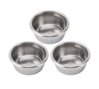 54MM Portafilter Basket 3 Pack | 2 Cup Single Layer Stainless Steel Replacement Basket | Compatible for/Sage Coffee Machines | Reusable & Easy to Maintain