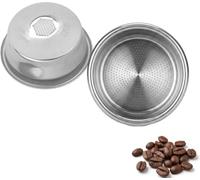 54mm Pressurised Double-Wall Filter Basket for Breville Barista Express | Stainless Steel, Double-Cup, Fits Breville Sage Barista Express/Pro/Touch/Infuser/Duo Temp Pro/Bambino Plus