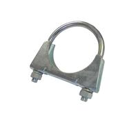 54mm Universal U Bolt Exhaust Clamps - Heavy Duty Clamp & Nuts (Pack of 2)